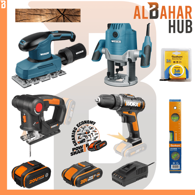 صورة باقة (1) – أعمال النجارة - WS4168 + WS5046 + WX101.9 + WX550.9 + WA3601 +WA3601C + WA3553 + BON2030103 + BON2030330