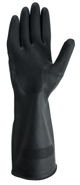 صورة Industrial Rubber Gloves Black SIZE XL WURTH