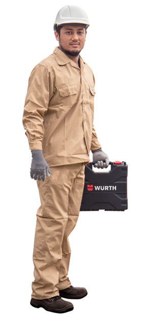 صورة Poly-Cotton Pants & Shirt 155GSM Khaki Size 4XL WURTH