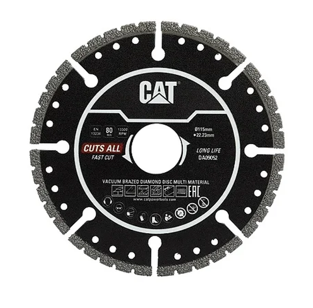 صورة Cat® Vacuum Brazed Diamond Cutting Disc Multi-Purpose 115 x 22 mm