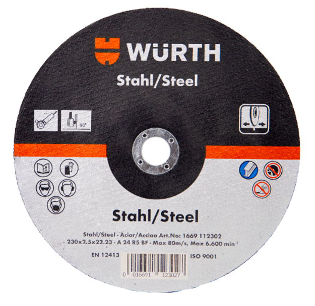 صورة FLAT CUTTING DISC 230 x 2.5 x 22 mm WURTH